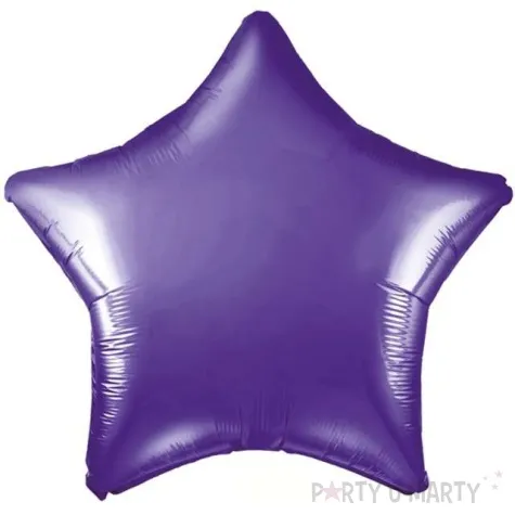 balon foliowy gwiazda fioletowy partydeco 19 str