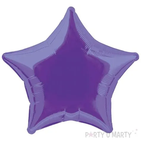 balon foliowy gwiazda fioletowy unique 18 str