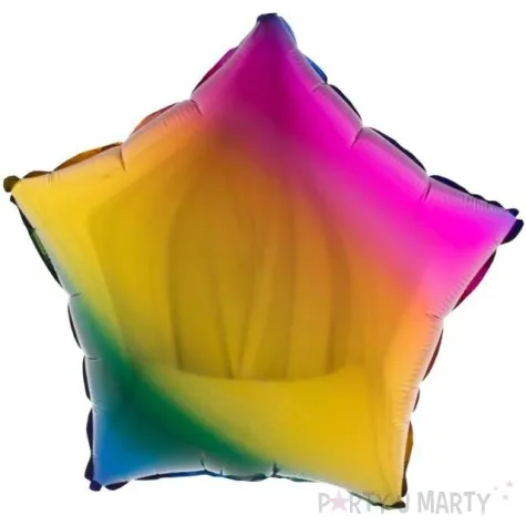 balon foliowy gwiazda gradient funny fashion 18 str