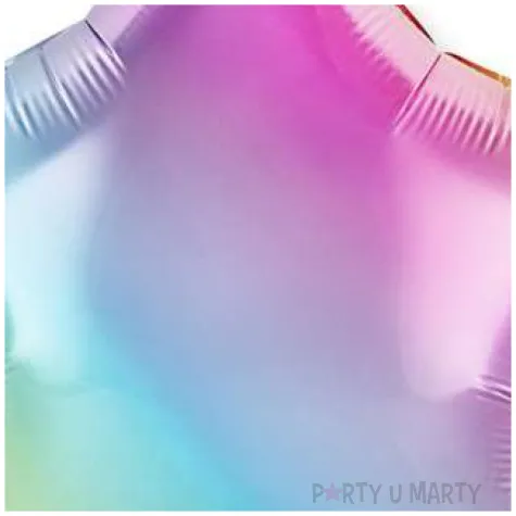 balon foliowy gwiazda jumbo gradient pastelowy flexmetal 32 str