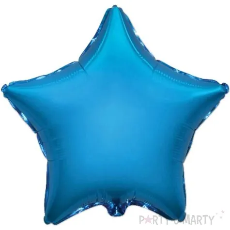 balon foliowy gwiazda jumbo niebieski flexmetal 28 str