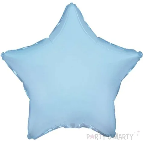 balon foliowy gwiazda jumbo niebieski jasny flexmetal 28 str