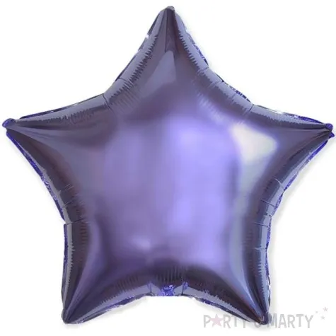 balon foliowy gwiazda liliowy flexmetal 18 str