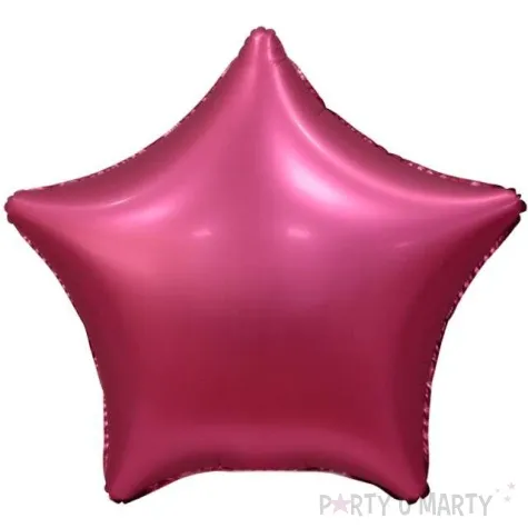 balon foliowy gwiazda matowa rozowy ciemny godan 19 str