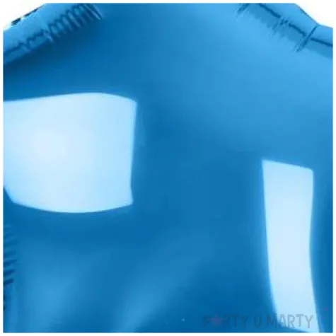 balon foliowy gwiazda niebieski metalik godan 19 str