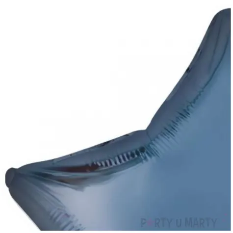 balon foliowy gwiazda niebieski stalowy satynowy flexmetal 18 str