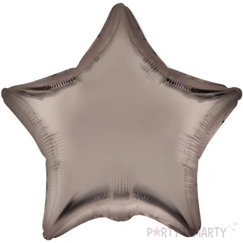 balon foliowy gwiazda pieczarkowy satynowy flexmetal 18 str