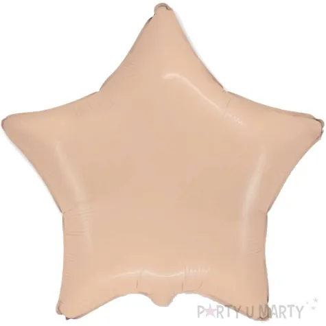 balon foliowy gwiazda pomaranczowy flexmetal 18 str