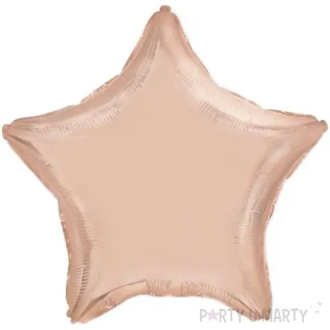 balon foliowy gwiazda rozowe zloto flexmetal 18 str