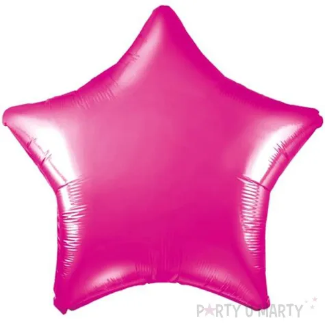 balon foliowy gwiazda rozowy ciemny partydeco 19 str