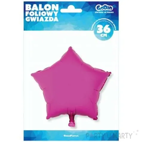 balon foliowy gwiazda rozowy godan 18 str