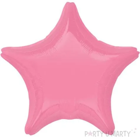balon foliowy gwiazda rozowy jasny amscan 19 str