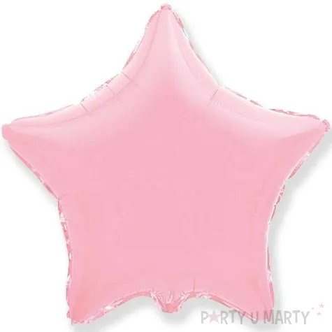 balon foliowy gwiazda rozowy jasny flexmetal 18 str