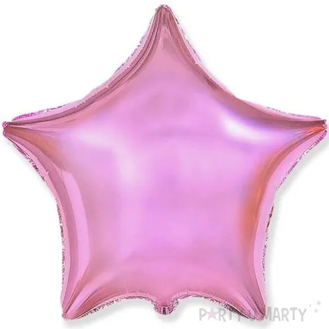 balon foliowy gwiazda rozowy jasny flexmetal 18 str