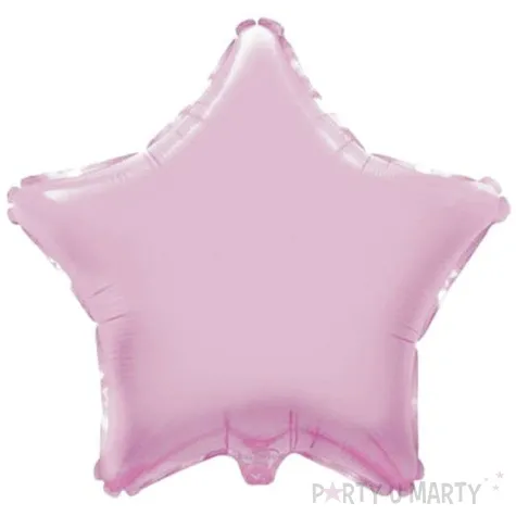 balon foliowy gwiazda rozowy jasny unique 18 str