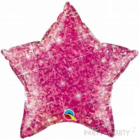 balon foliowy gwiazda rozowy qualatex 18 str