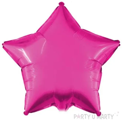 balon foliowy gwiazda rozowy unique 18 str