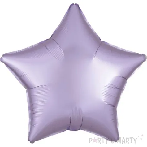 balon foliowy gwiazda satynowa liliowy amscan 17 str