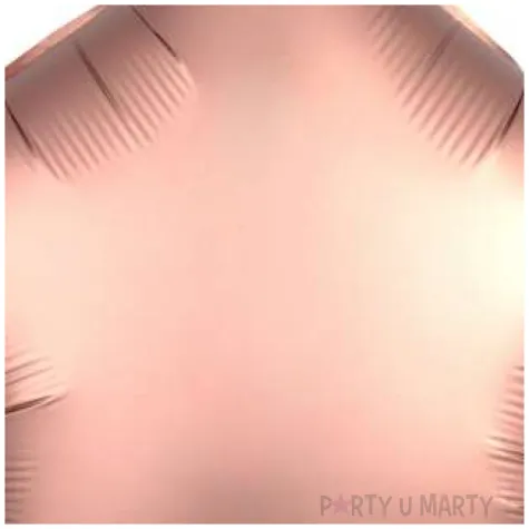 balon foliowy gwiazda satynowa rozowe zloto amscan 17 str