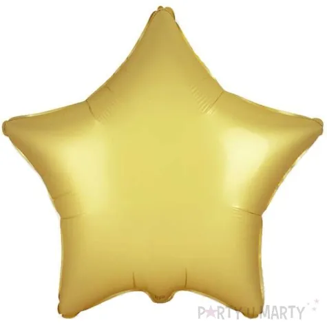 balon foliowy gwiazda satynowa zloty flexmetal 18 str