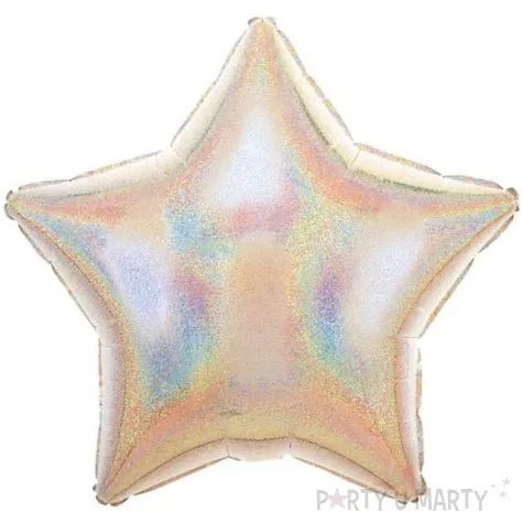 balon foliowy gwiazda srebrny amscan 19 str