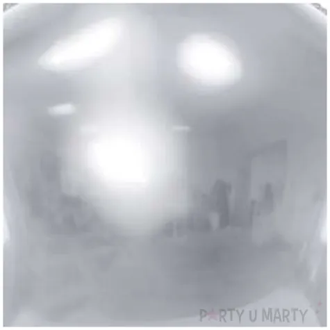 balon foliowy gwiazda srebrny metalik 27 str