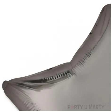 balon foliowy gwiazda szary stalowy satynowy flexmetal 18 str