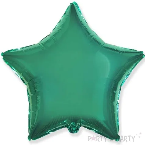 balon foliowy gwiazda turkusowy flexmetal 18 str