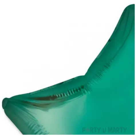 balon foliowy gwiazda zielony satynowy flexmetal 18 str