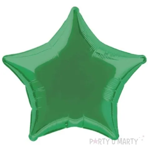 balon foliowy gwiazda zielony unique 18 str