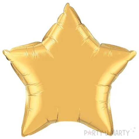 balon foliowy gwiazda zloty flexmetal 18 str