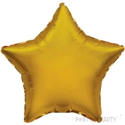 balon foliowy gwiazda zloty flexmetal 9 str