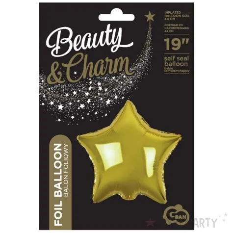balon foliowy gwiazda zloty godan 18 str