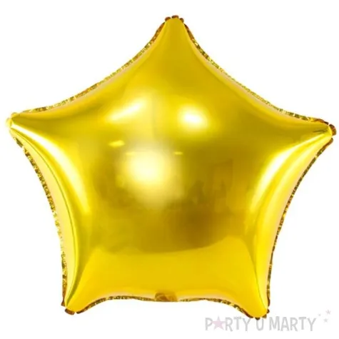 balon foliowy gwiazda zloty metalik 27 str
