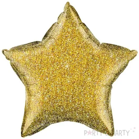 balon foliowy gwiazda zloty qualatex 20 str