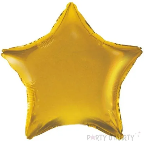 balon foliowy gwiazda zloty satynowy godan 19 str
