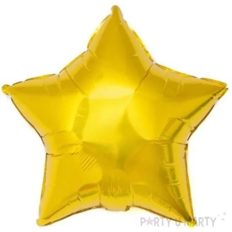 balon foliowy gwiazda zloty unique 18 str
