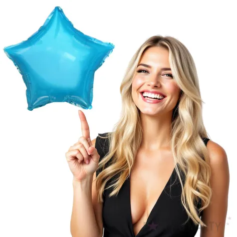 balon foliowy gwiazdka blekitny pastel dekoracjepolska 18 str