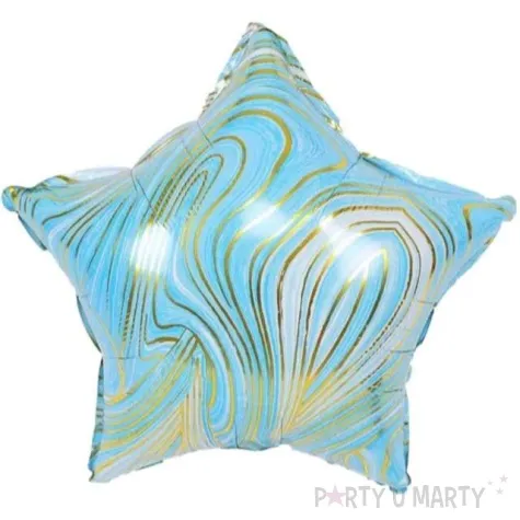 balon foliowy gwiazdka mozaika niebieski jix 18 str