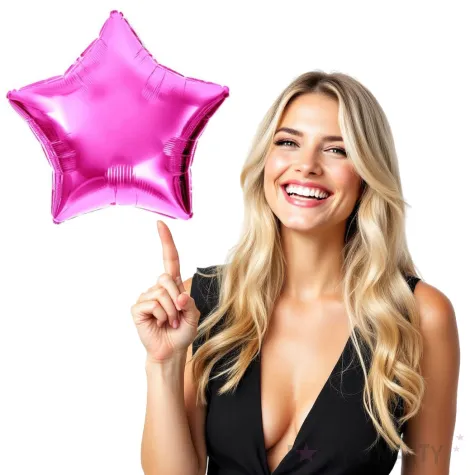 balon foliowy gwiazdka rozowy dekoracjepolska 10 str