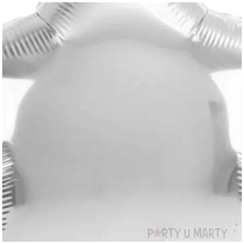 balon foliowy gwiazdka srebrny 18 str