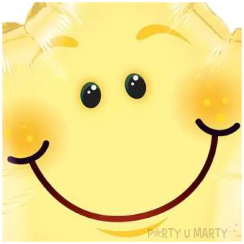 balon foliowy gwiazdka z usmiechem qualatex 20 str