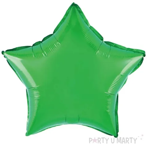 balon foliowy gwiazdka zielony partypal 18 str
