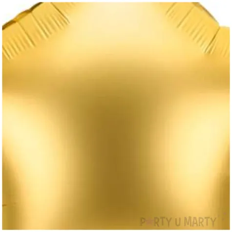 balon foliowy gwiazdka zloty satynowy partydeco 19 str