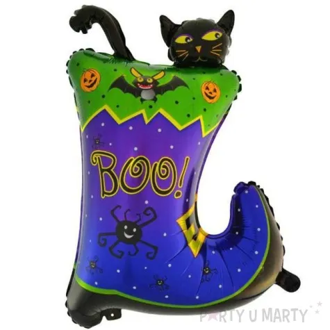 balon foliowy halloween boo kot w bucie 28 shp