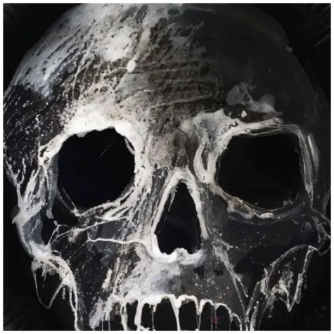 balon foliowy halloween czacha czarny 18 rnd