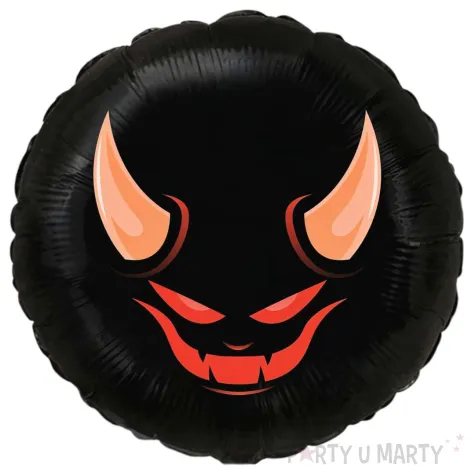 balon foliowy halloween demon czarny 18 rnd
