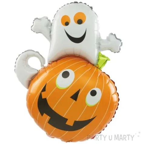 balon foliowy halloween dynia i duch pomaranczowy patypal 32 shp