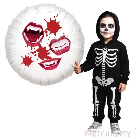 balon foliowy halloween i kly wampirzycy bialy 18 rnd