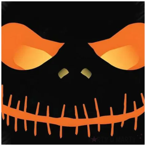 balon foliowy halloween straszna dynia czarny 18 rnd